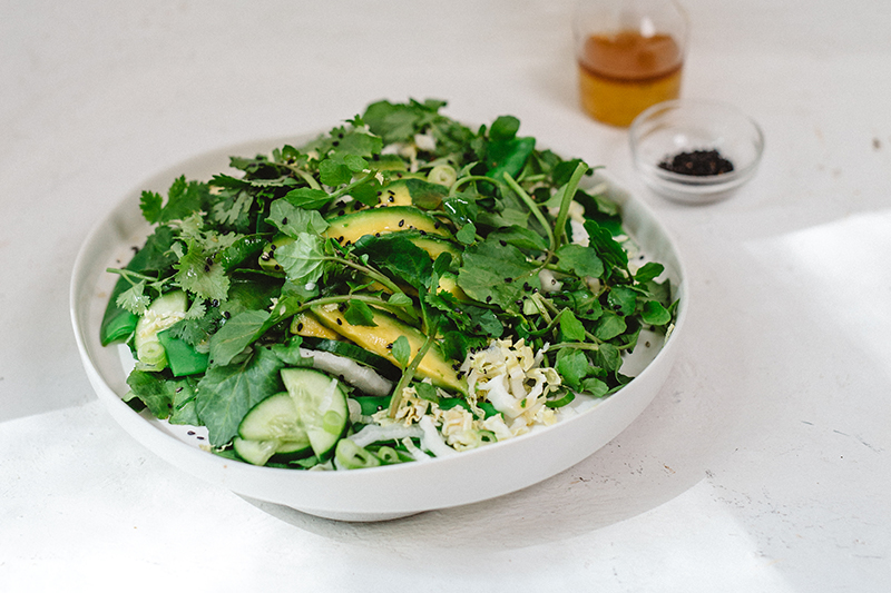 Recipe // Spring Greens Sesame Salad